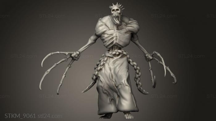 Figurines heroes, monsters and demons (Bone Claw, STKM_9061) 3D models for cnc