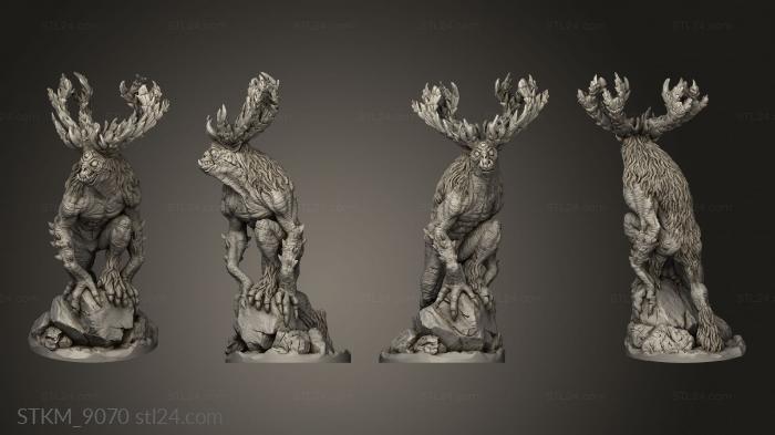 Figurines heroes, monsters and demons (Branchler Beast, STKM_9070) 3D models for cnc