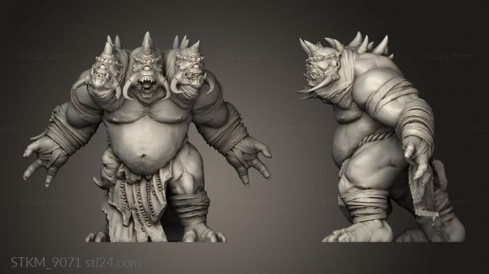 Figurines heroes, monsters and demons (Triclops, STKM_9071) 3D models for cnc