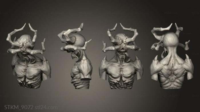 Figurines heroes, monsters and demons (Demon One, STKM_9072) 3D models for cnc