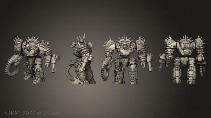 Figurines heroes, monsters and demons (Grind Bot, STKM_9077) 3D models for cnc
