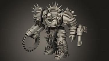 Figurines heroes, monsters and demons (Grind Bot, STKM_9077) 3D models for cnc