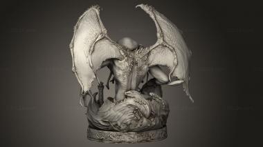 Figurines heroes, monsters and demons (Cthulhu, STKM_9083) 3D models for cnc