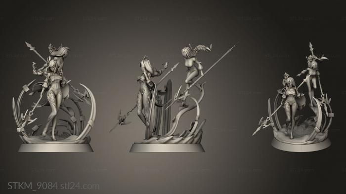 Figurines heroes, monsters and demons (henhe Shenhe, STKM_9084) 3D models for cnc