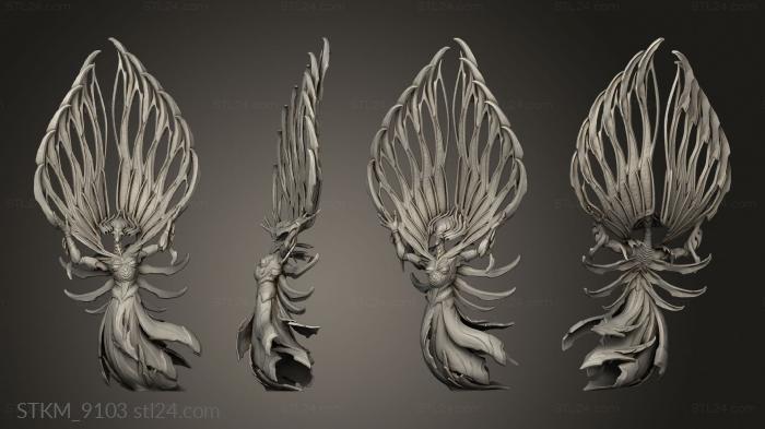 Figurines heroes, monsters and demons (The Souls in Steelacle, STKM_9103) 3D models for cnc