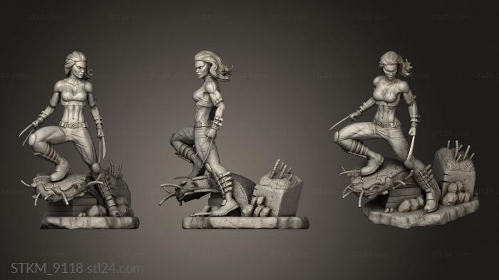 Figurines heroes, monsters and demons (X cody HD, STKM_9118) 3D models for cnc