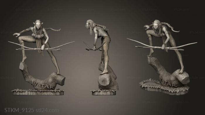 Figurines heroes, monsters and demons (Avatar CFD Bow, STKM_9125) 3D models for cnc