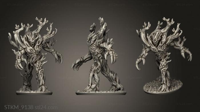 Figurines heroes, monsters and demons (treeman, STKM_9138) 3D models for cnc