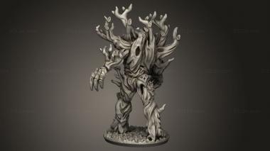 Figurines heroes, monsters and demons (treeman, STKM_9138) 3D models for cnc