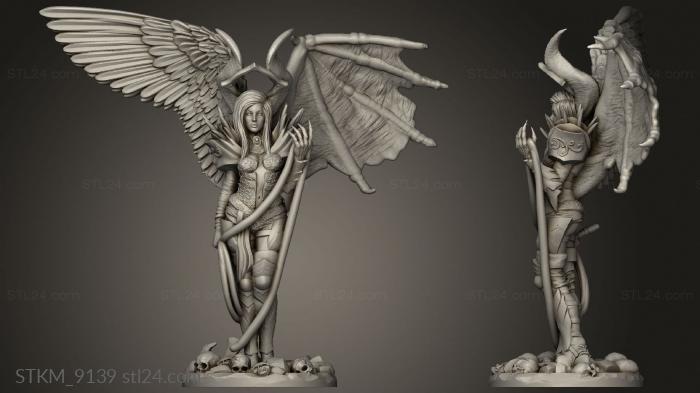 Статуэтки герои, монстры и демоны (Леди Лимбо, STKM_9139) 3D модель для ЧПУ станка