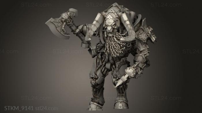 Figurines heroes, monsters and demons (Infernal Golem Kashan Vra Beard, STKM_9141) 3D models for cnc