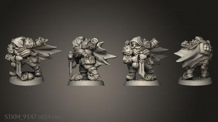 Figurines heroes, monsters and demons (Merrian Silverfinger, STKM_9147) 3D models for cnc
