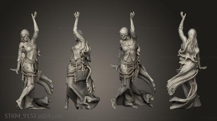 Figurines heroes, monsters and demons (Lich Female Empress the Undead Thicker for Spell Mesh, STKM_9153) 3D models for cnc