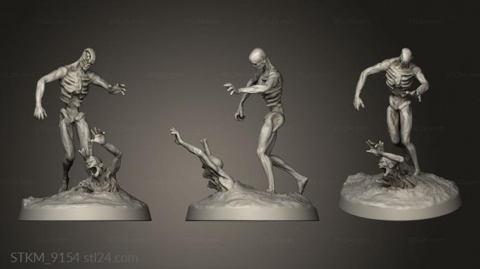 Figurines heroes, monsters and demons (Lich Giant Zombie Grp, STKM_9154) 3D models for cnc