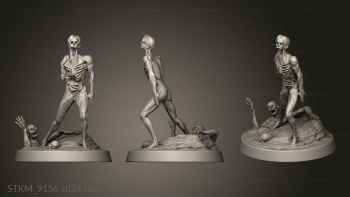 Figurines heroes, monsters and demons (Lich Giant Zombie Grp, STKM_9156) 3D models for cnc