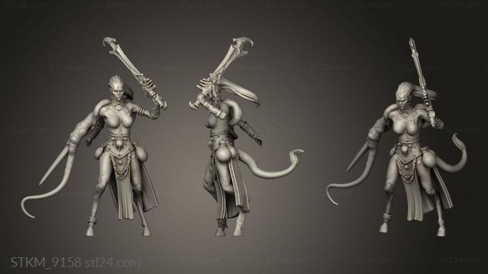 Figurines heroes, monsters and demons (Locust, STKM_9158) 3D models for cnc