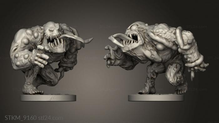 Figurines heroes, monsters and demons (Cave Snatcher, STKM_9160) 3D models for cnc