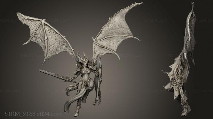 Figurines heroes, monsters and demons (The Host Demonicus Harridans, STKM_9168) 3D models for cnc