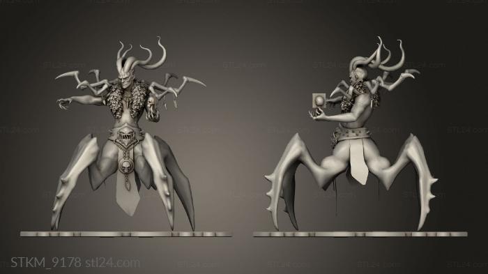 Figurines heroes, monsters and demons (OBR Baal, STKM_9178) 3D models for cnc