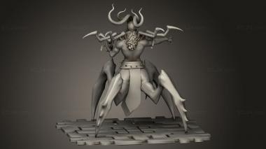 Figurines heroes, monsters and demons (OBR Baal, STKM_9178) 3D models for cnc