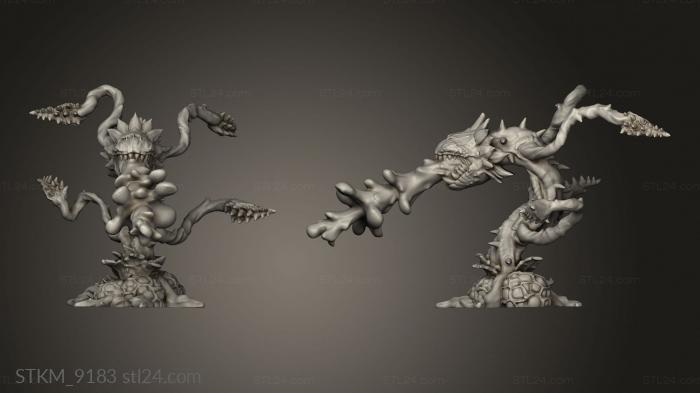 Figurines heroes, monsters and demons (Man Eating Plant Acid Attack, STKM_9183) 3D models for cnc