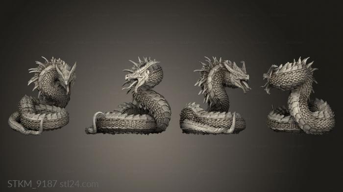 Figurines heroes, monsters and demons (Wyrm, STKM_9187) 3D models for cnc