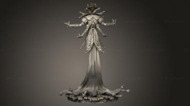 Figurines heroes, monsters and demons (grinning god, STKM_9192) 3D models for cnc