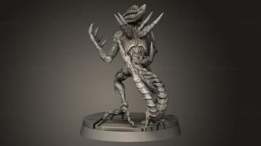 Figurines heroes, monsters and demons (ALIEN DEADLY SHER, STKM_9206) 3D models for cnc