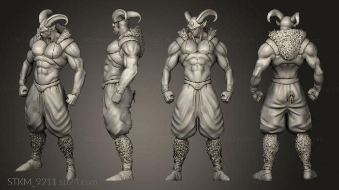 Figurines heroes, monsters and demons (Moro, STKM_9211) 3D models for cnc