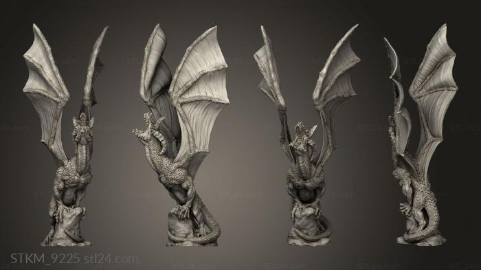 Figurines heroes, monsters and demons (Daemonic Kingdom Photo Dragon, STKM_9225) 3D models for cnc