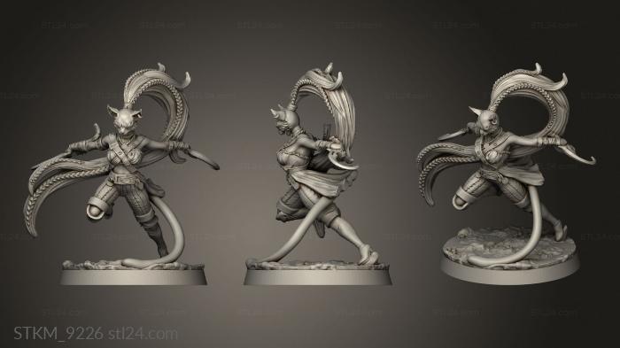 Figurines heroes, monsters and demons (Pirates Curse the Dead Seas Troops Tabaxi Whirlwind, STKM_9226) 3D models for cnc