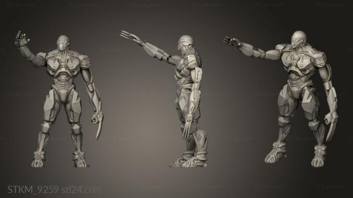 Figurines heroes, monsters and demons (Metalmmers Knuckles Droids, STKM_9259) 3D models for cnc