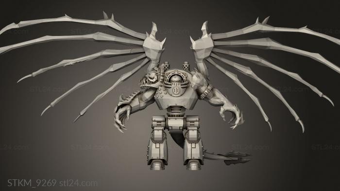 Figurines heroes, monsters and demons (demon prince dreadnought redux Mazer, STKM_9269) 3D models for cnc