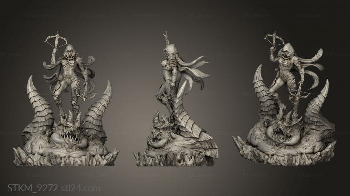Figurines heroes, monsters and demons (Demon Hunter, STKM_9272) 3D models for cnc