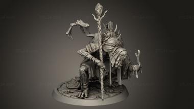 Figurines heroes, monsters and demons (Abhorrent Mage, STKM_9281) 3D models for cnc