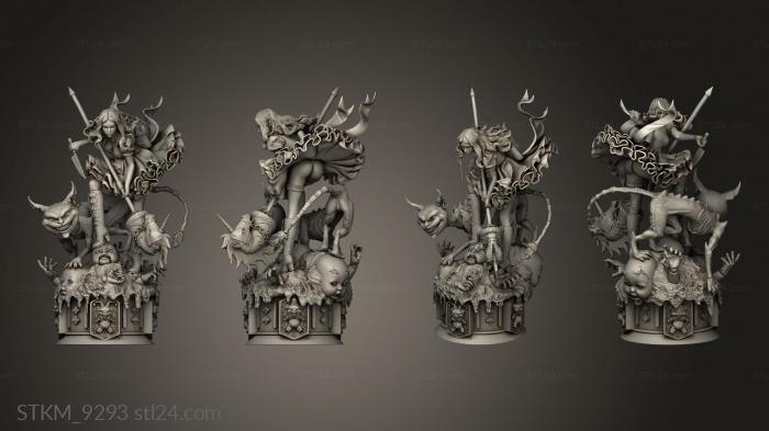 Figurines heroes, monsters and demons (Alice, STKM_9293) 3D models for cnc