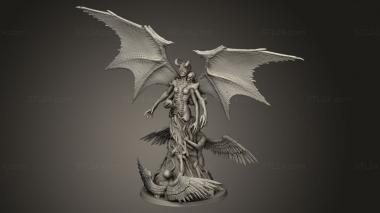 Figurines heroes, monsters and demons (Princes Hell Jezebel, STKM_9300) 3D models for cnc