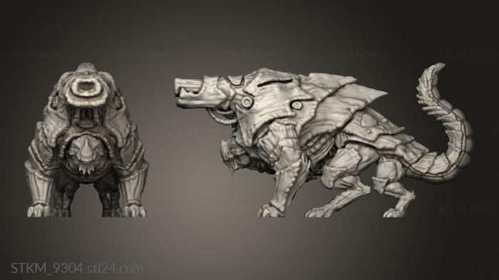 Figurines heroes, monsters and demons (AH Artillery Beast Back Legs, STKM_9304) 3D models for cnc