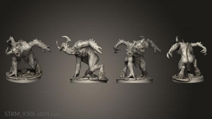 Figurines heroes, monsters and demons (Abomination Minotaur, STKM_9305) 3D models for cnc