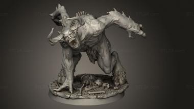 Figurines heroes, monsters and demons (Abomination Minotaur, STKM_9305) 3D models for cnc