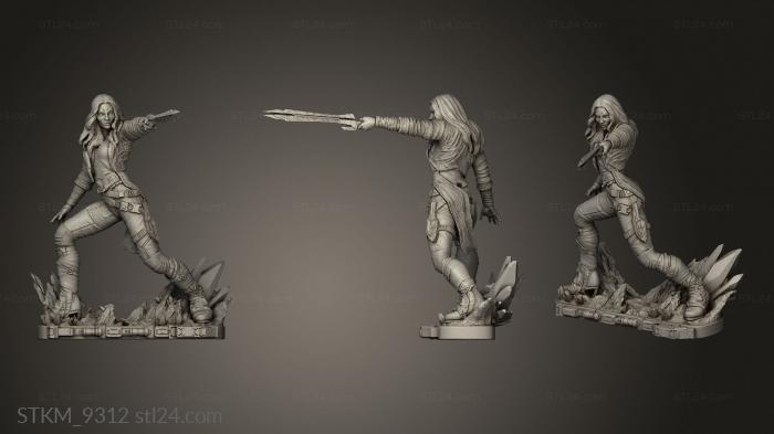 Figurines heroes, monsters and demons (Star Lord Gamora, STKM_9312) 3D models for cnc