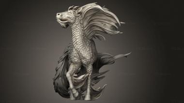 Figurines heroes, monsters and demons (Set Kirin Tail, STKM_9317) 3D models for cnc