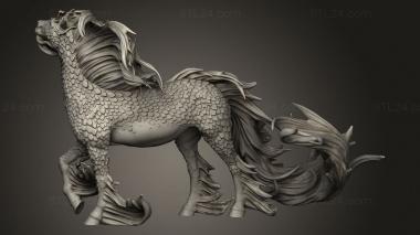 Figurines heroes, monsters and demons (Set Kirin Tail, STKM_9317) 3D models for cnc