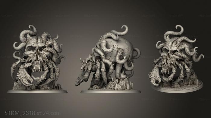 Figurines heroes, monsters and demons (primordial Crab Primordial, STKM_9318) 3D models for cnc