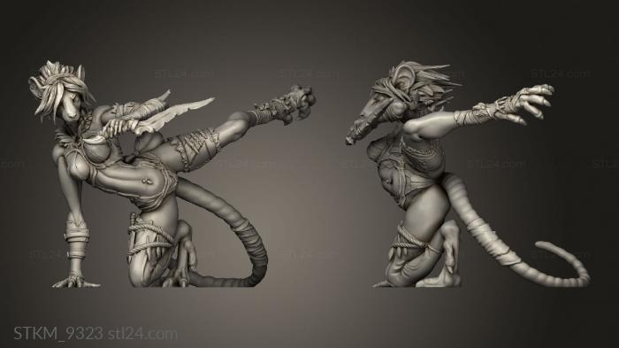 Figurines heroes, monsters and demons (Atlas Tales from the Garden Karynn Tire Fury fighterrat, STKM_9323) 3D models for cnc