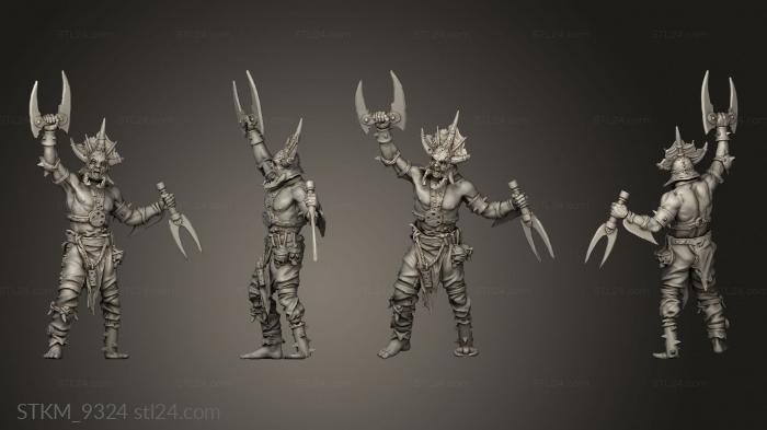 Figurines heroes, monsters and demons (Beastarium, STKM_9324) 3D models for cnc