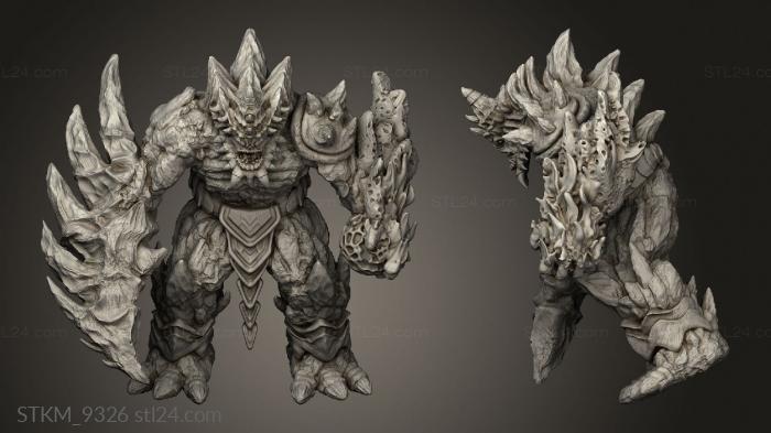 Figurines heroes, monsters and demons (Caves Despair Lava Golem, STKM_9326) 3D models for cnc