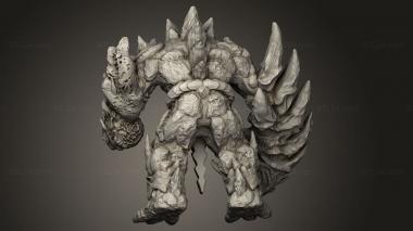 Figurines heroes, monsters and demons (Caves Despair Lava Golem, STKM_9326) 3D models for cnc