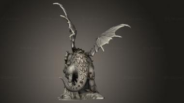 Figurines heroes, monsters and demons (Caves Despair Cave Dragon Fire Breath, STKM_9329) 3D models for cnc