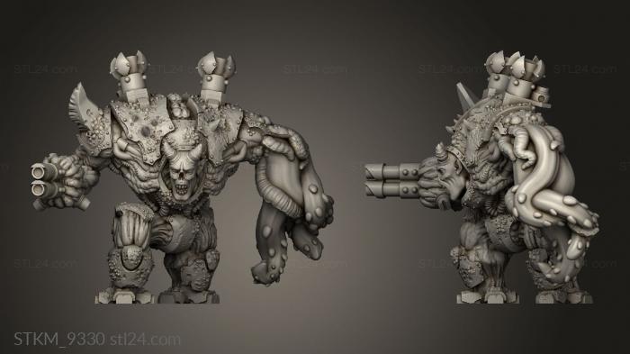 Figurines heroes, monsters and demons (Cyborg, STKM_9330) 3D models for cnc